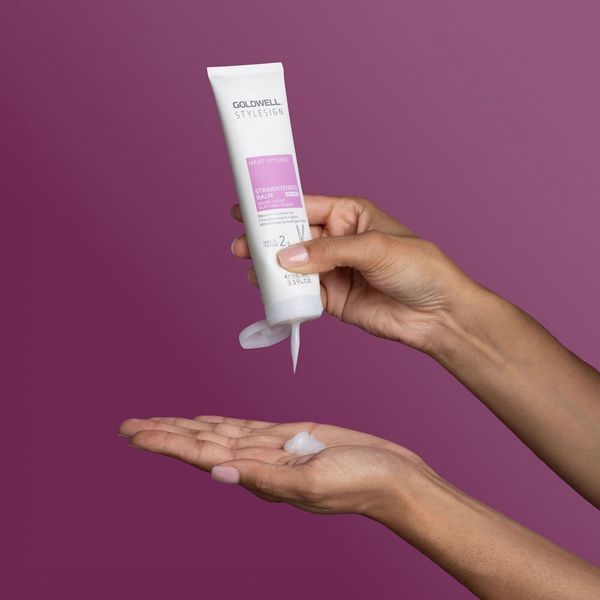 Бальзам для випрямлення волосся еластичної фіксації Goldwell Stylesign Heat Styling Straightening Balm 100 мл 4021609520177 фото