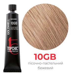 Профессиональная краска для волос Goldwell Topchic 60 мл 10GB сахара пастельный бежевый блондин 4021609000457 фото