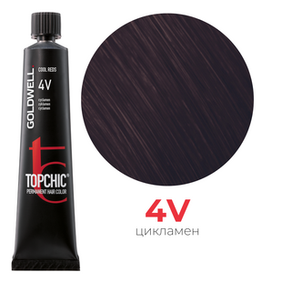 Профессиональная краска для волос Goldwell Topchic 60 мл 4V цикламен 4021609001003 фото