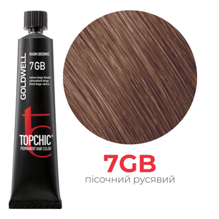 Професійна фарба для волосся Goldwell Topchic 60 мл 7GB сахара бежевий блондин 4021609000686 фото