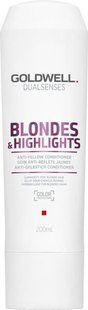 Бальзам анти-жовтий для освітленого волосся Goldwell Dualsenses Blondes&Highlights 200 мл 4021609061199 фото