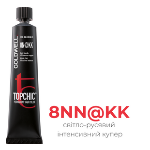 Профессиональная краска для волос Goldwell Topchic 60 мл 8N@KK светло-русый интенсивный купер 4021609080145 фото