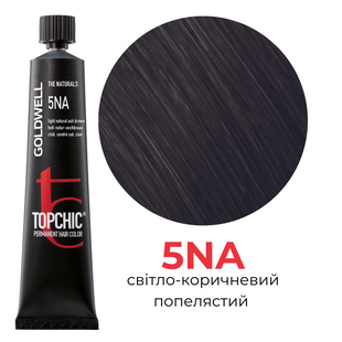 Професійна фарба для волосся Goldwell Topchic 60 мл 5NA світло-коричневий попелястий 4021609000242 фото