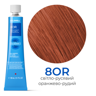 Безаміачна тонуюча фарба для волосся Goldwell Colorance 60 мл 8OR світло-русявий оранжево-рудий 4021609215967 фото