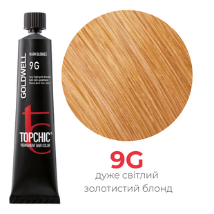 Профессиональная краска для волос Goldwell Topchic 60 мл 9G очень светлый золотистый блондин 4021609000433 фото