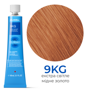Безаміачна тонуюча фарба для волосся Goldwell Colorance 60 мл 9KG екстра світле мідне золото 4021609215677 фото