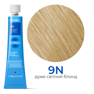 Безаміачна тонуюча фарба для волосся Goldwell Colorance 60 мл 9N дуже світлий блонд 4021609215820 фото