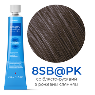 Безаміачна тонуюча фарба для волосся Goldwell Colorance 60 мл Elumenated 8SB@PK сріблясто-русявий з рожевим сяянням 4021609216100 фото