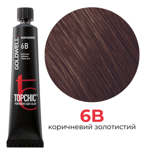 Професійна фарба для волосся Goldwell Topchic 60 мл 6B золотистий коричневий 4021609000624 фото