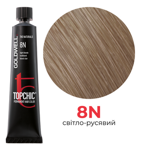 Профессиональная краска для волос Goldwell Topchic 60 мл 8N светлый блондин 4021609000129 фото